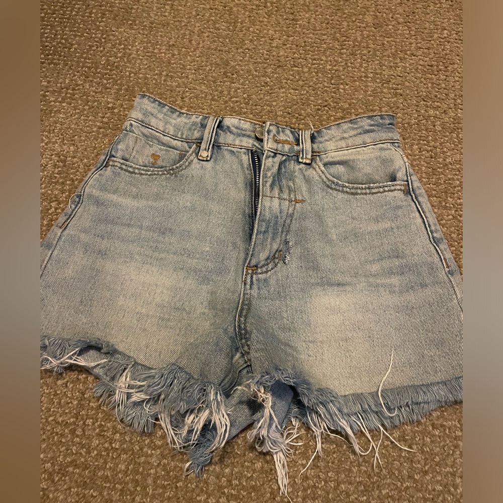 Thrills jean shorts high waisted